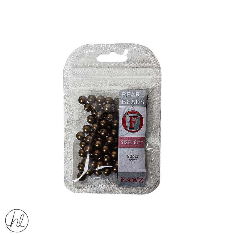 Beads Pearl  6mm Mocha Free