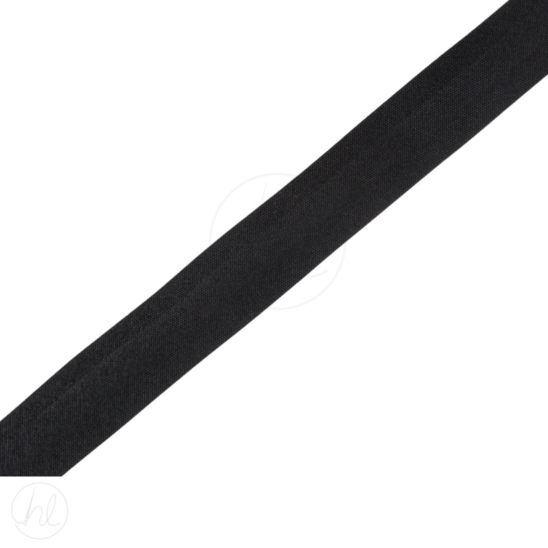 BIAS BINDING- COTTON P/M  BLACK FREE 1