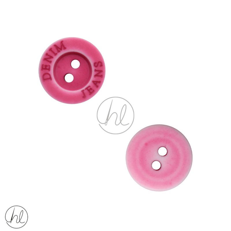 DENIM BUTTONS PINK 15MM D5514