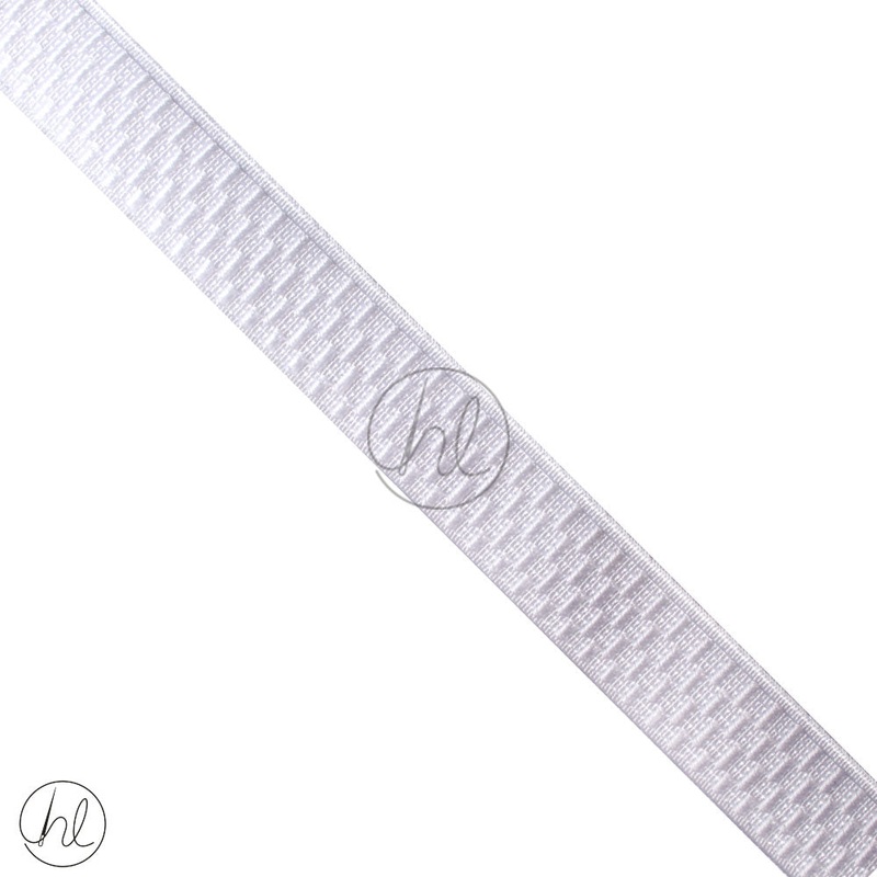 ELASTIC PETERSHAM WHITE 19MM P/METER
