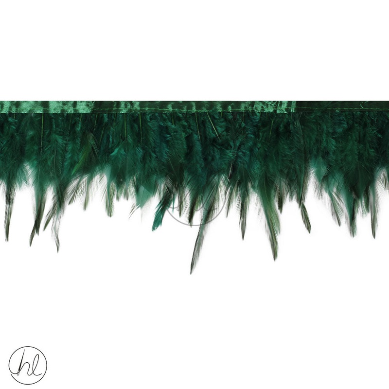 FEATHER TRIMMING BOTTLE GREEN LW PER M