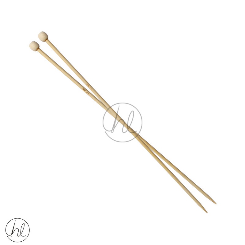 KNITTING NEEDLES BAMBOO 4MM 30CM
