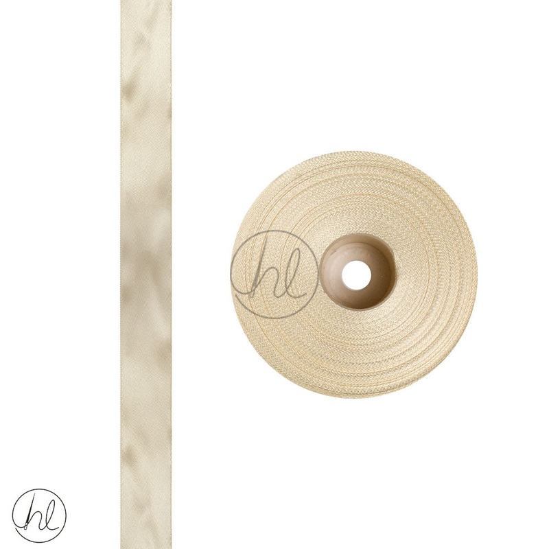SATIN RIBBONS CREAM 25MM PER ROLL