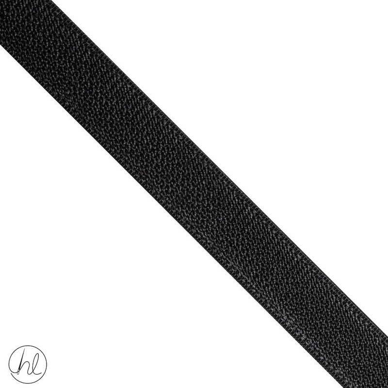BRA STRAP ELASTIC BLACK 034-255 16MM P/METER