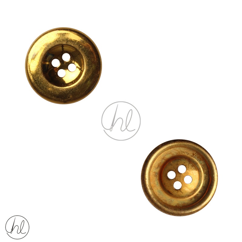 BUTTONS PLAIN GOLD 20MM Z6461