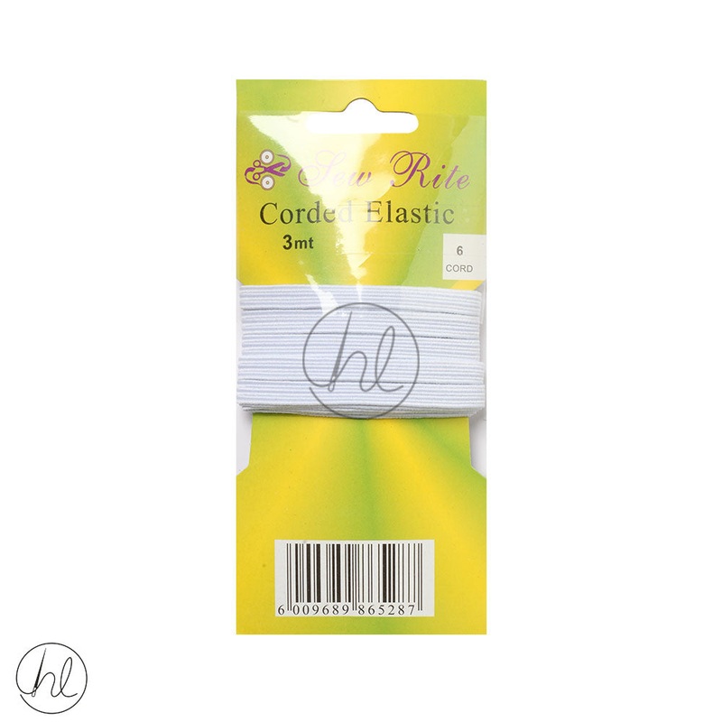 ELASTIC CORD 6 CORD 3MT WHITE