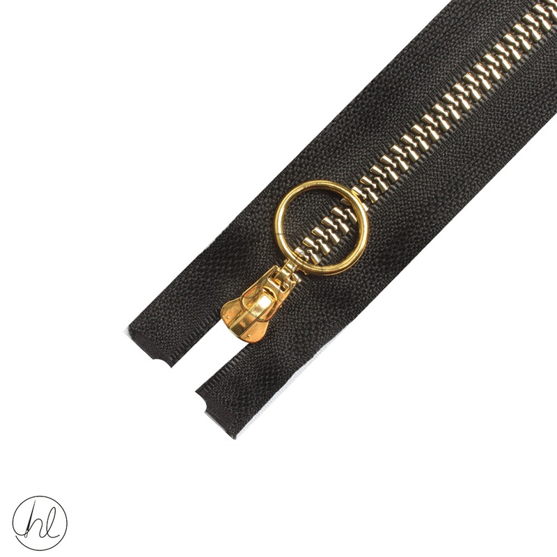 FANCY ZIP GOLD (BLACK) (60CM)
