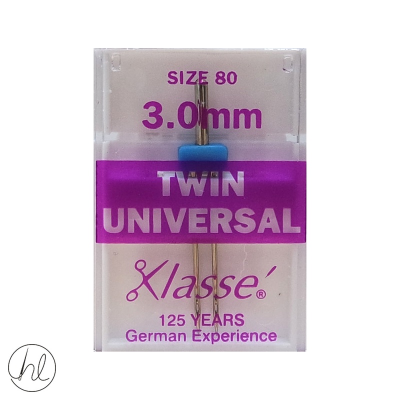 KLASSE TWIN UNIVERSAL NEEDLES SIZE 80 - 3.0MM