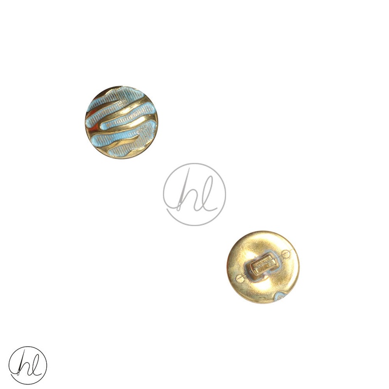 PLAIN BUTTONS GOLD/BLUE 11MMIT312