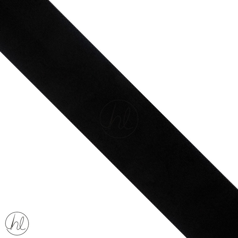 SATIN RIBBON BLACK PER M 38MM