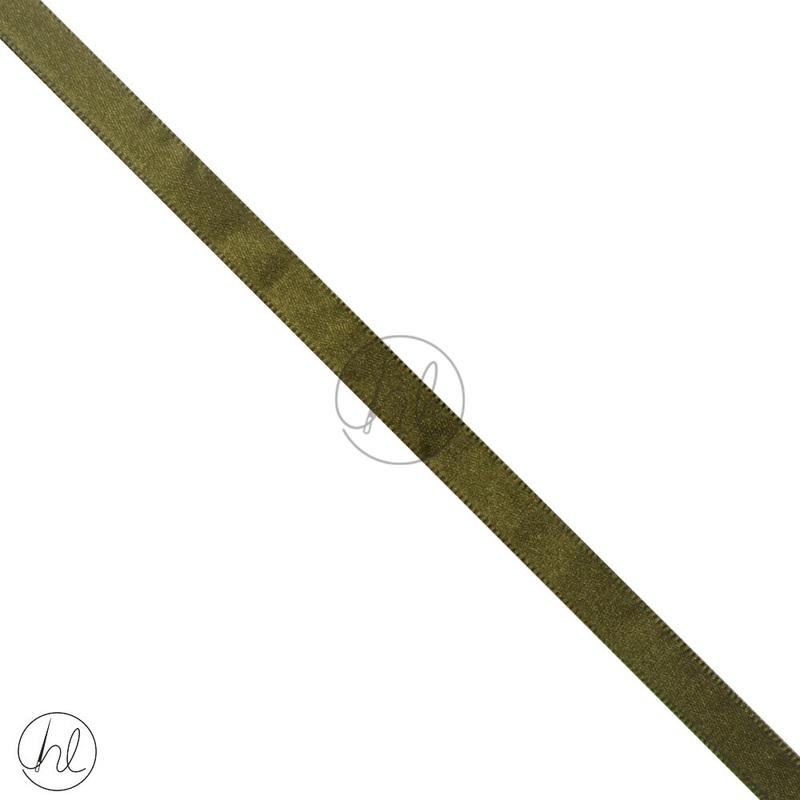 SATIN RIBBON MOSS GREEN PER M 8MM