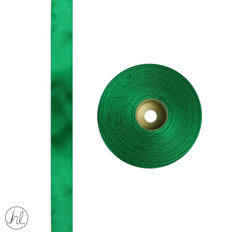 SATIN RIBBONS EMERALD 25MM PER ROLL