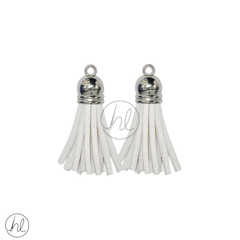 TASSELS 2 PER PACK WHITE