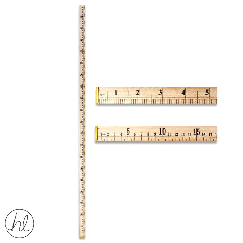 WOODEN RULER 1M