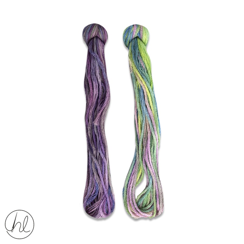 100% COTTON STRANDED THREAD 2X5M 39-GRAPES PER SET