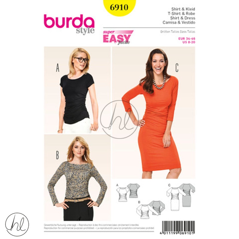 BURDA DRESS YELLOW 6910