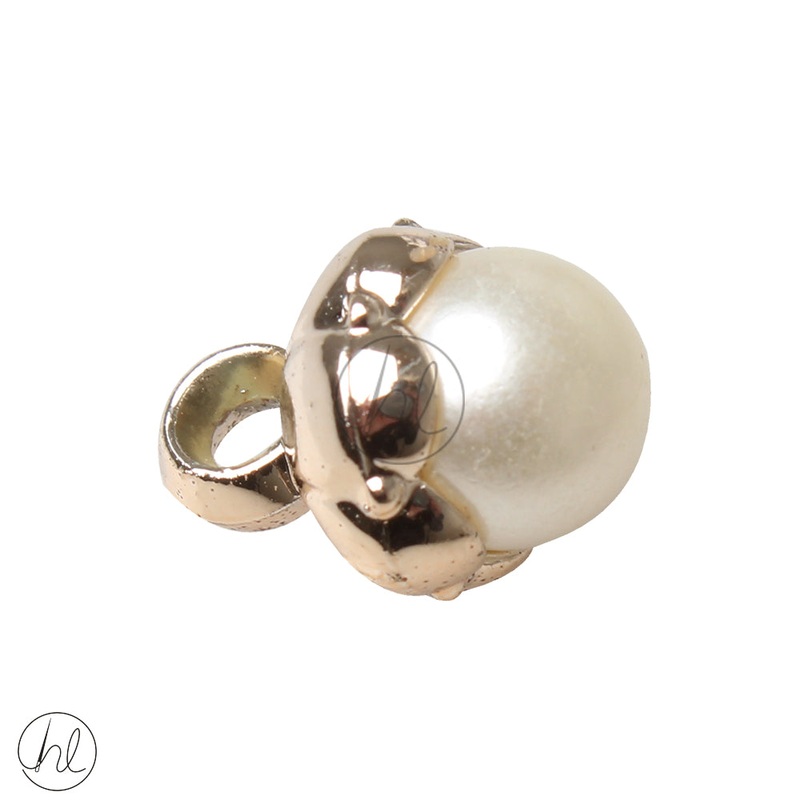 BUTTONS PEARL SMALL GOLD WHITE 669 11MM