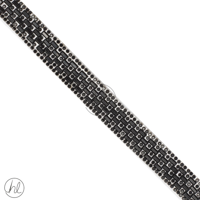 BRAID IRON ON BLACK 15MM J-023 PER M