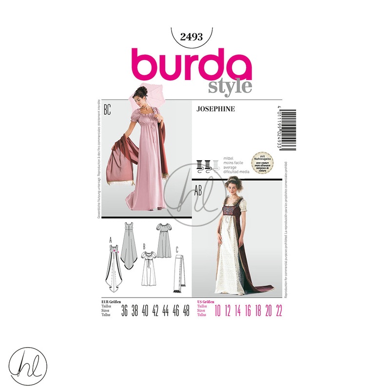 BURDA DRESS WHITE 2493