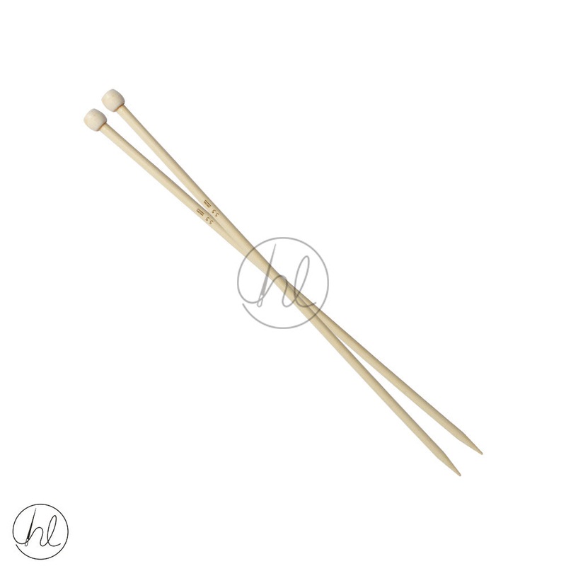 KNITTING NEEDLES BAMBOO 5.5MM 30CM
