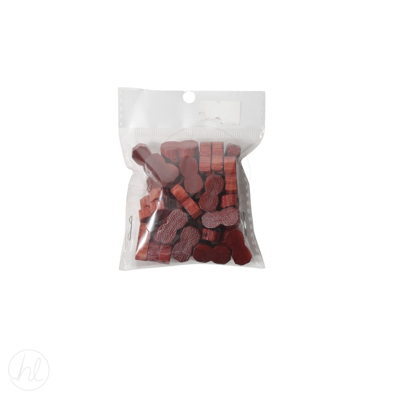 BEADS WOODEN FLAT BROWN FREE