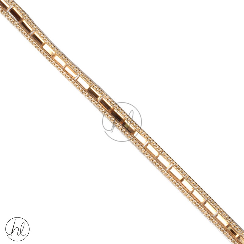 BRAID IRON ON GOLD 7MM J-133 PER M