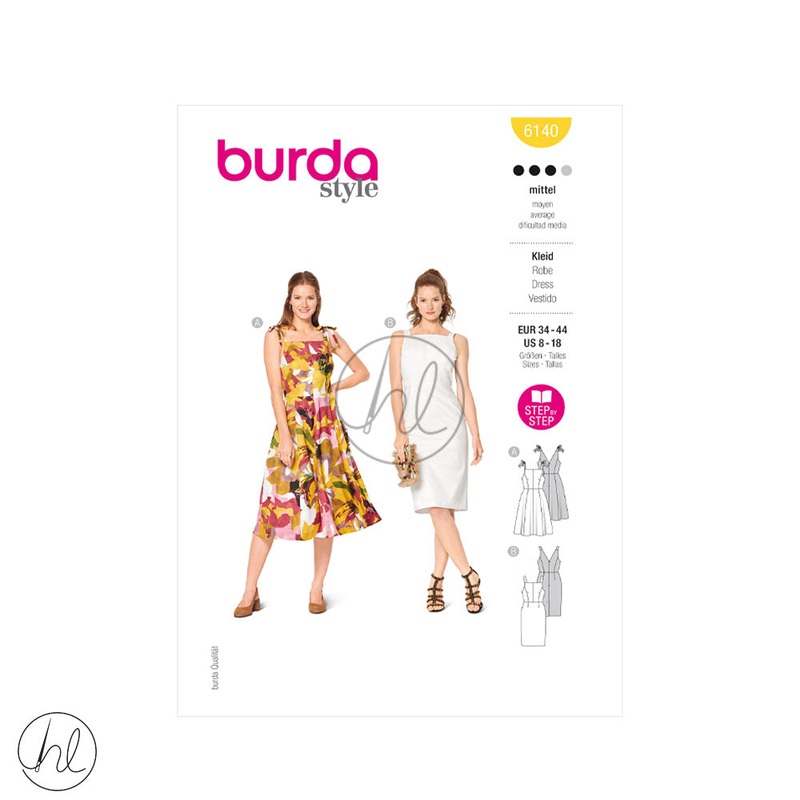 BURDA PATTERN  6140 YELLOW US 8-18