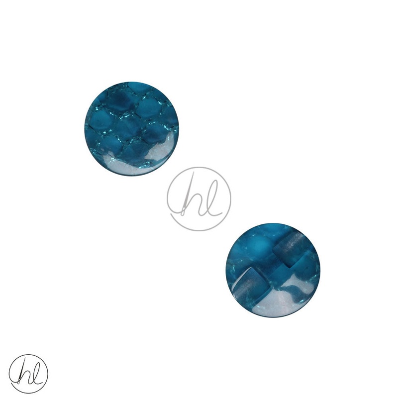 FANCY BUTTONS SML 15MM TURQUOISE