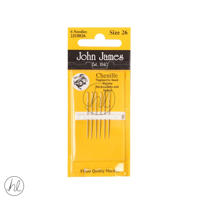John James Needles CHENILLE JJ18826 SIZE 26