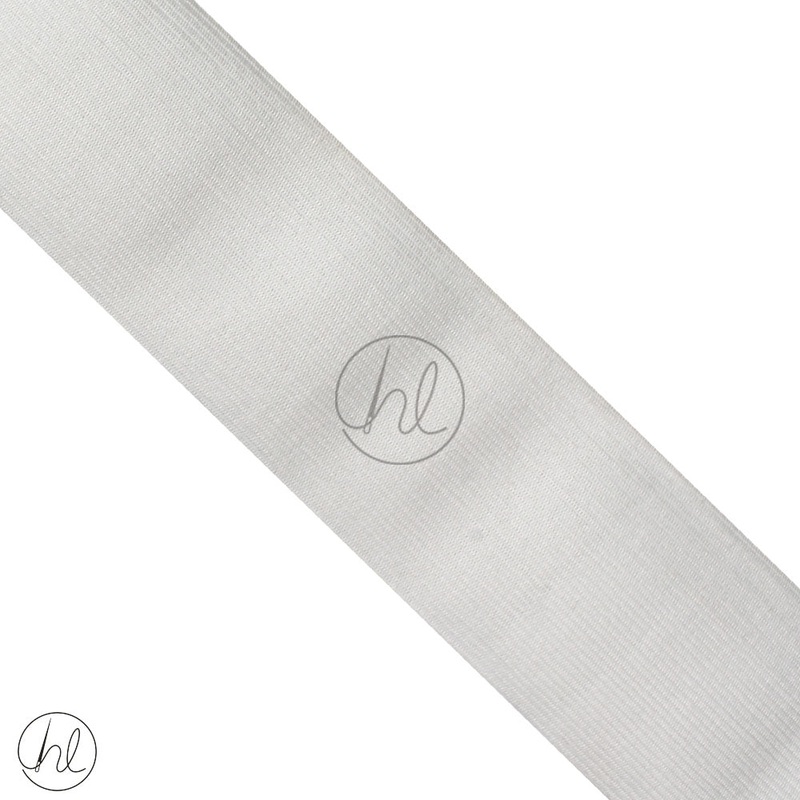 KNITTED ELASTIC P/METER WHITE 60MM