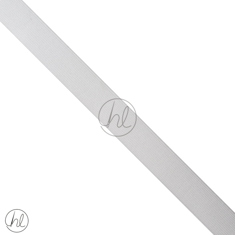 LOOM ELASTIC P/METER WHITE 25MM