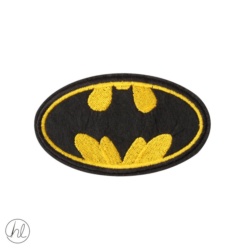 MOTIF IRON ON BATMAN BADGE IMXX411