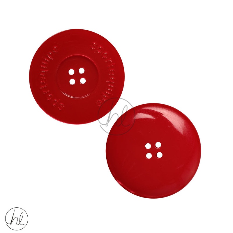 PLAIN BUTTONS 42MM RED A5008