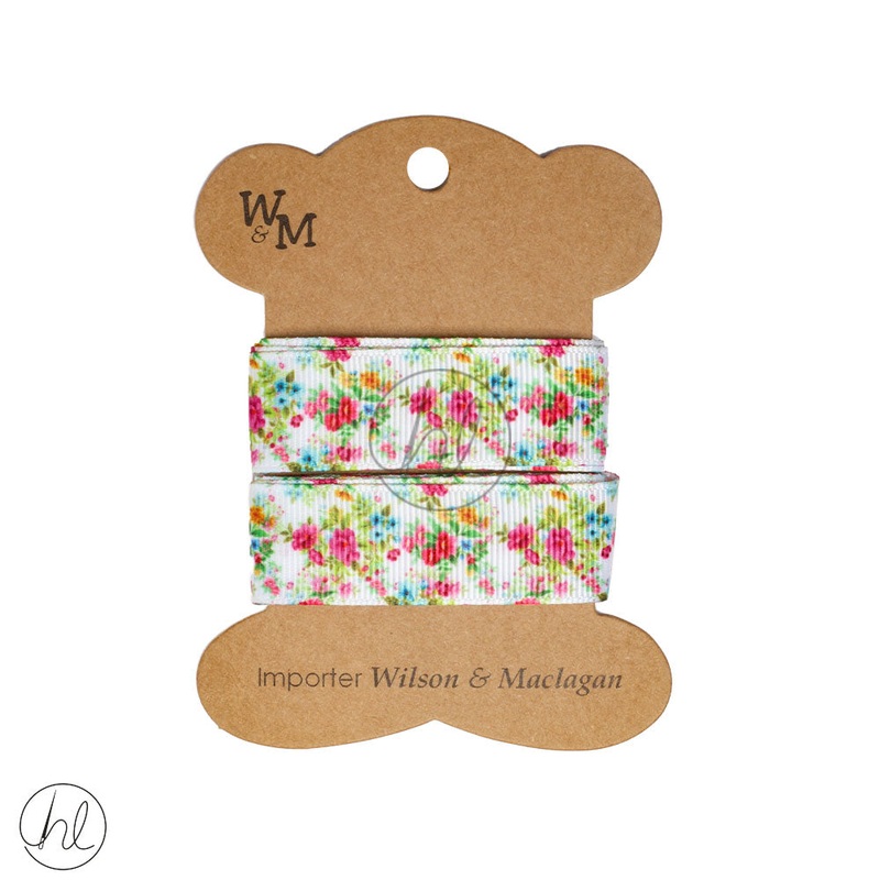RIBBON ROSES PINK CB3403 2M PER PACK