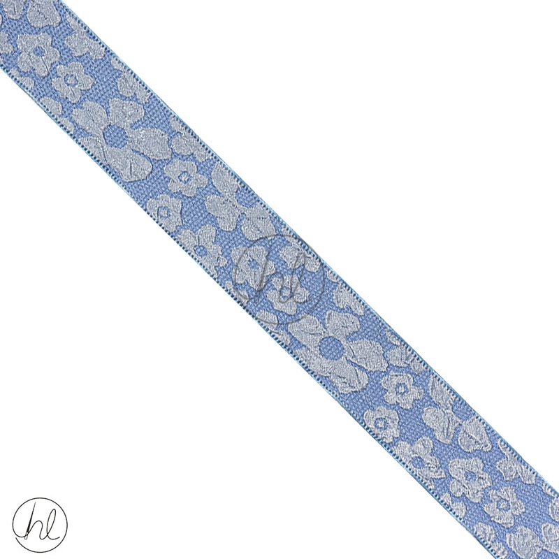 Ribbon Satin Fancy  25mm Powder/Bl