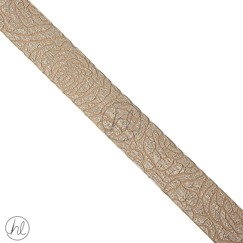 Ribbon Satin Fancy  40mm  L/Brown