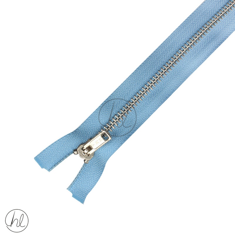 STEEL ZIP YKK PALE BLUE 55CM