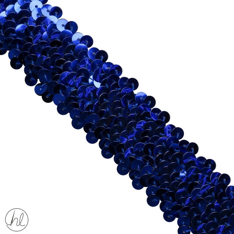 STRETCH SEQUINS 4 LINE  ROYAL 1 PER /M