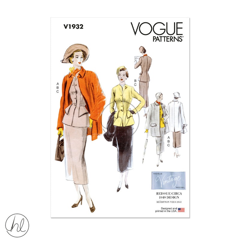 VOGUE PATTERN V1932