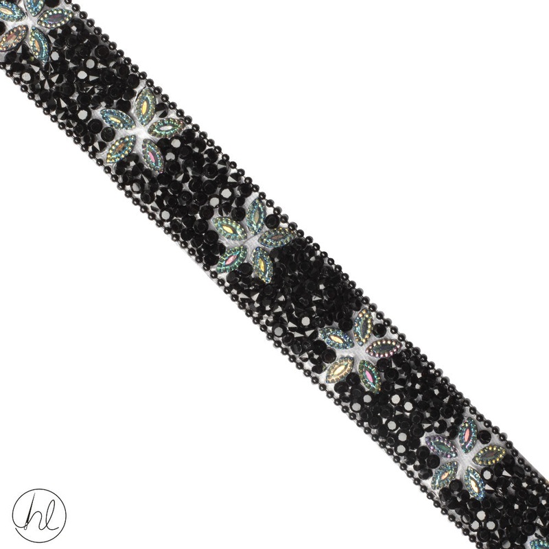BRAID IRON ON BLACK 20MM J-065 PER M