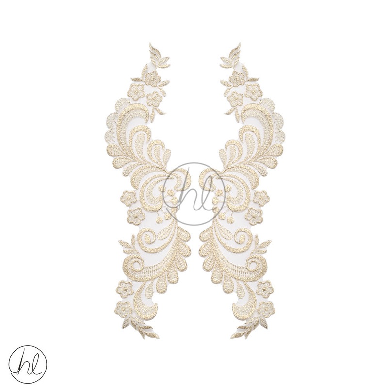 BRIDAL MOTIFS UNBEADED GOLD LM33181 2 PER PACK
