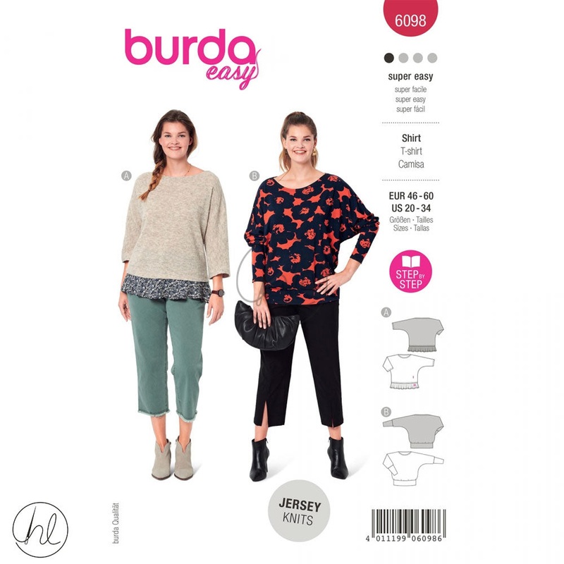 BURDA PATTERN 6098 RED