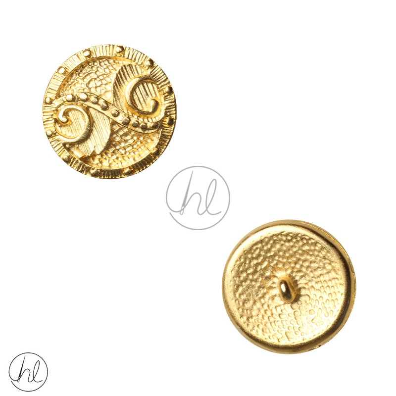 BUTTONS PLAIN GOLD 25MM 631