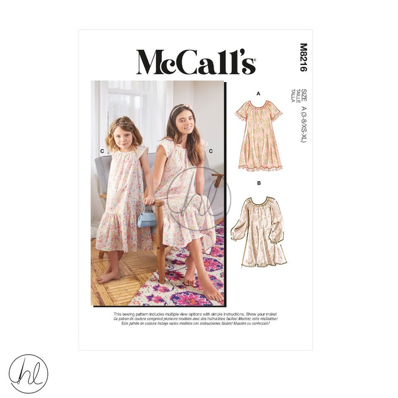MCCALL'S PATTERN M8216