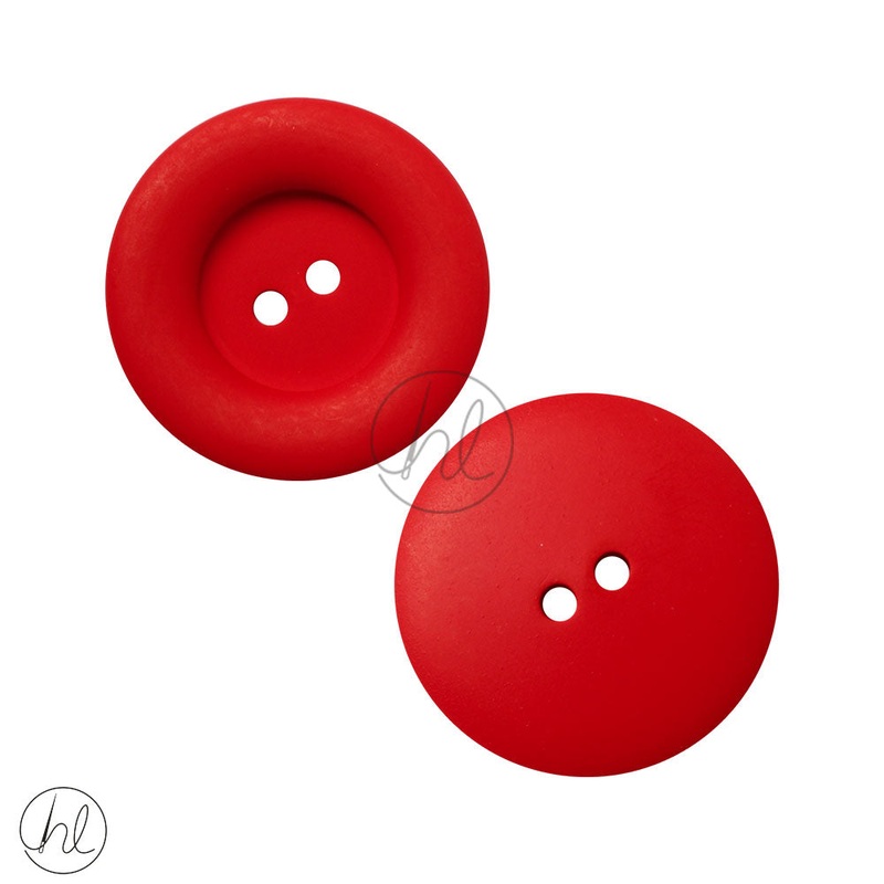 PLAIN BUTTONS 25MM RED D5039