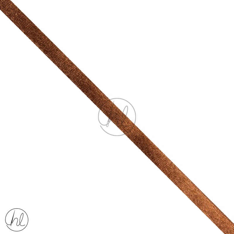 PLAIN SATIN RIBBON 30M 6MM BRONZE PER ROLL