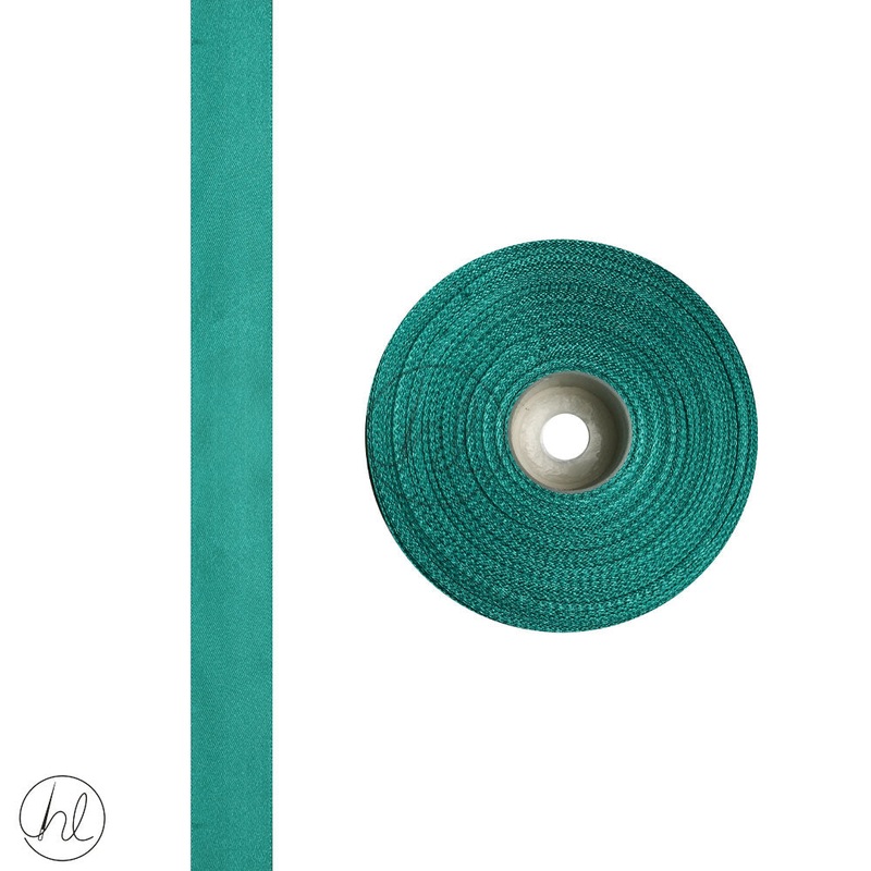 SATIN RIBBONS TURQUOISE 25MM PER ROLL