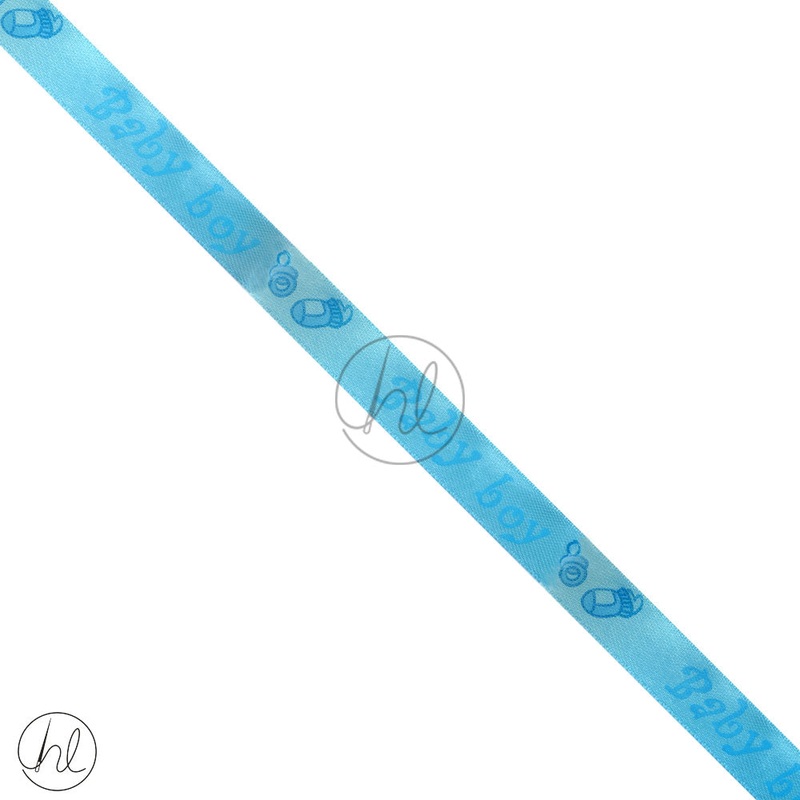 ASSORTED RIBBON BABY BOY BLUE 18MM PER M