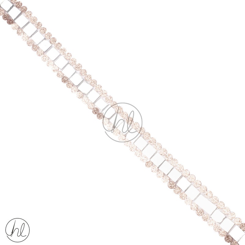 BRAID IRON ON ROSE GOLD ART3152 PER M