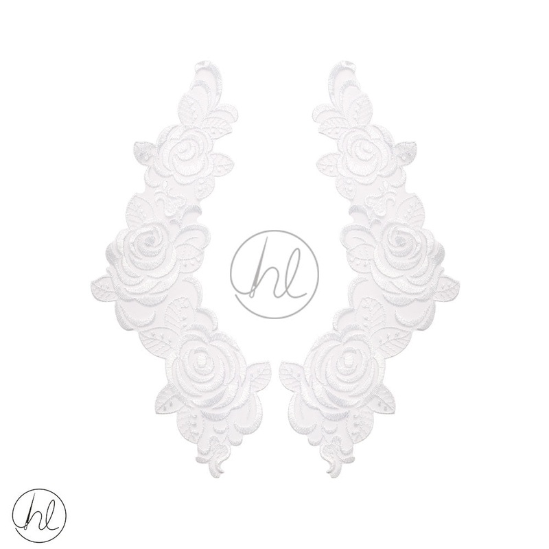 BRIDAL MOTIFS UNBEADED WHITE LM35158 2 PER PACK